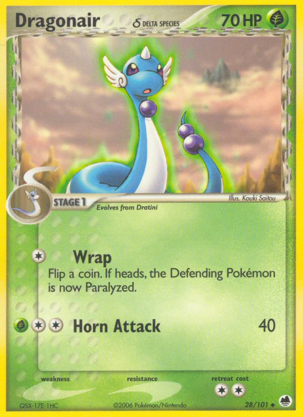 EX Dragon Frontiers Dragonair #28/101