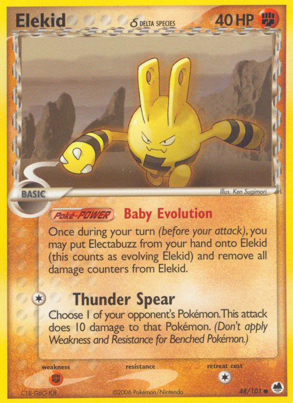 EX Dragon Frontiers Elekid #48/101