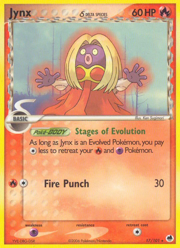 EX Dragon Frontiers Jynx #17/101