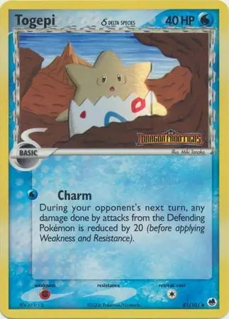 EX Dragon Frontiers Togepi #41/101 reverse holo