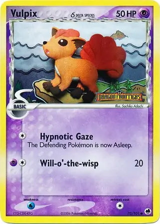 EX Dragon Frontiers Vulpix #70/101 reverse holo