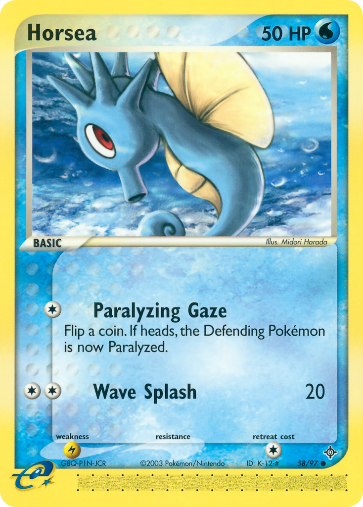 EX Dragon Horsea #58/97