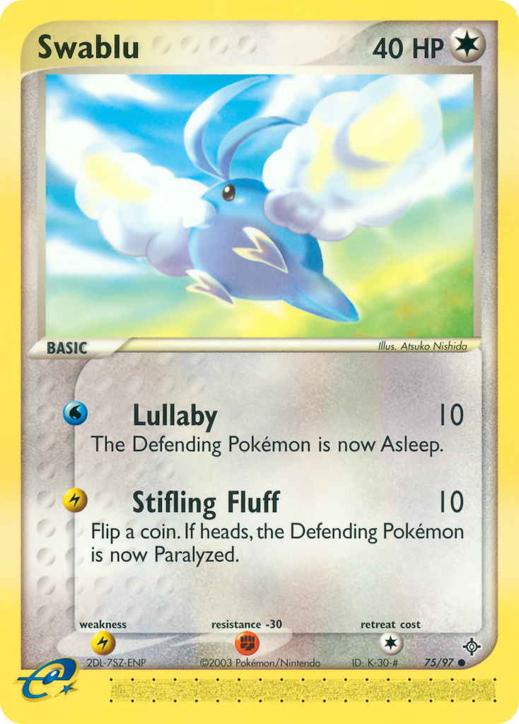 EX Dragon Swablu #75/97