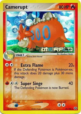 EX Emerald Camerupt #23/106 reverse holo