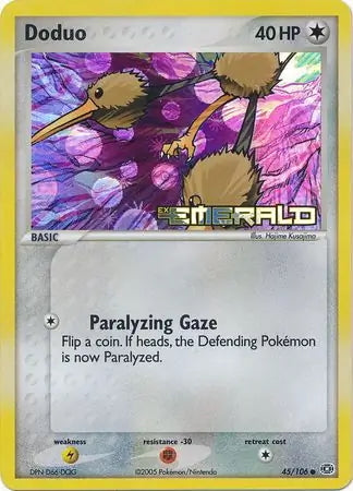 EX Emerald Doduo #45/106 reverse holo