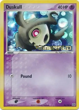 EX Emerald Duskull #46/106 reverse holo