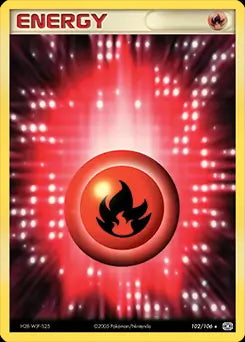 EX Emerald Fire Energy #102/106 reverse holo