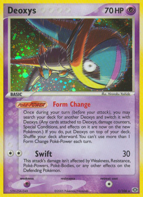 EX Emerald Holo Deoxys #2/106