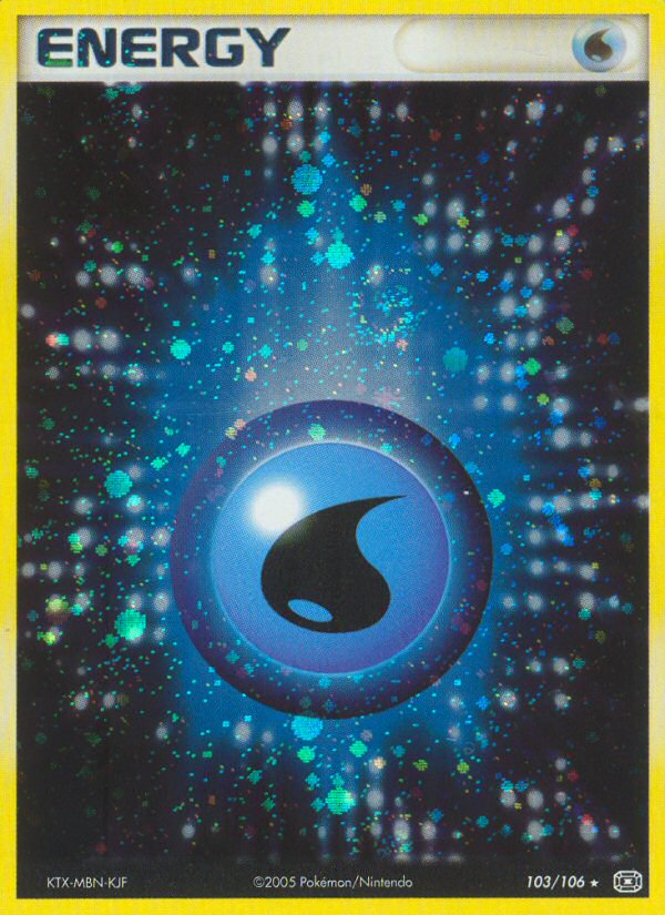 EX Emerald Holo Water Energy #103/106