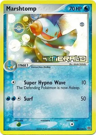 EX Emerald Marshtomp #36/106 reverse holo