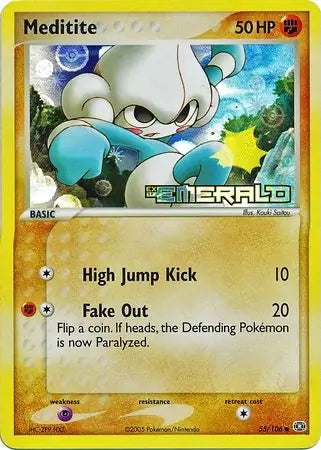 EX Emerald Meditite #55/106 reverse holo