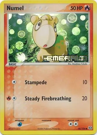 EX Emerald Numel #58/106 reverse holo
