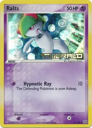 EX Emerald Ralts #61/106 reverse holo