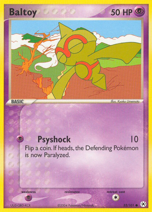 EX Hidden Legends Baltoy #52/101