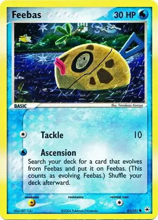 EX Hidden Legends Feebas #61/101 reverse holo