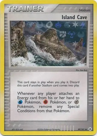 EX Hidden Legends Island Cave #89/101 reverse holo