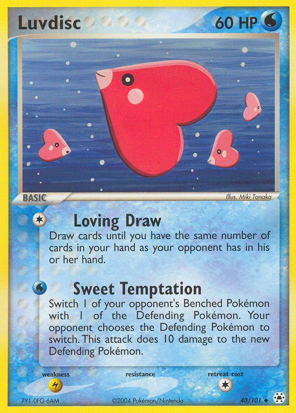 EX Hidden Legends Luvdisc #40/101