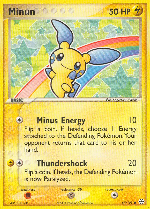 EX Hidden Legends Minun #67/101