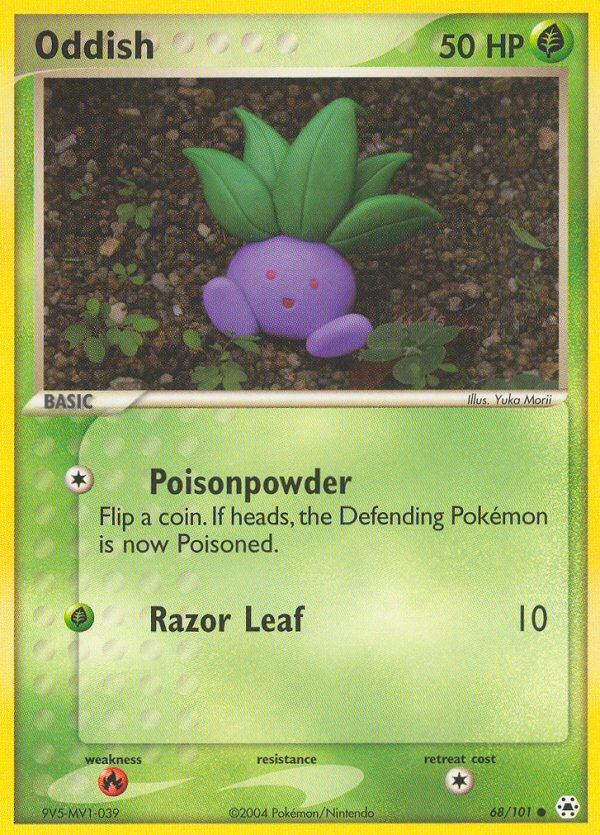 EX Hidden Legends Oddish #68/101