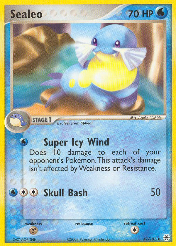 EX Hidden Legends Sealeo #47/101