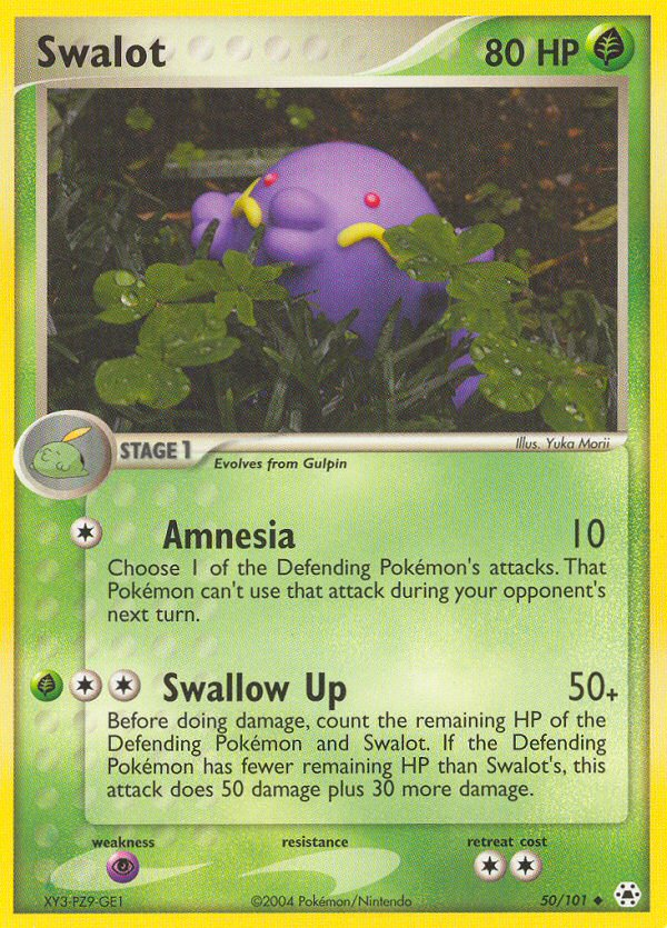 EX Hidden Legends Swalot #50/101