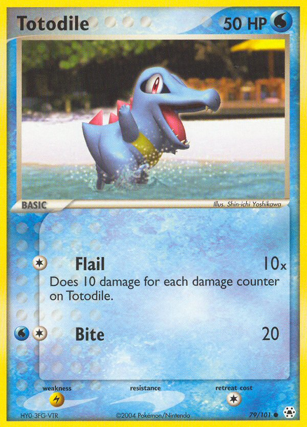 EX Hidden Legends Totodile #79/101