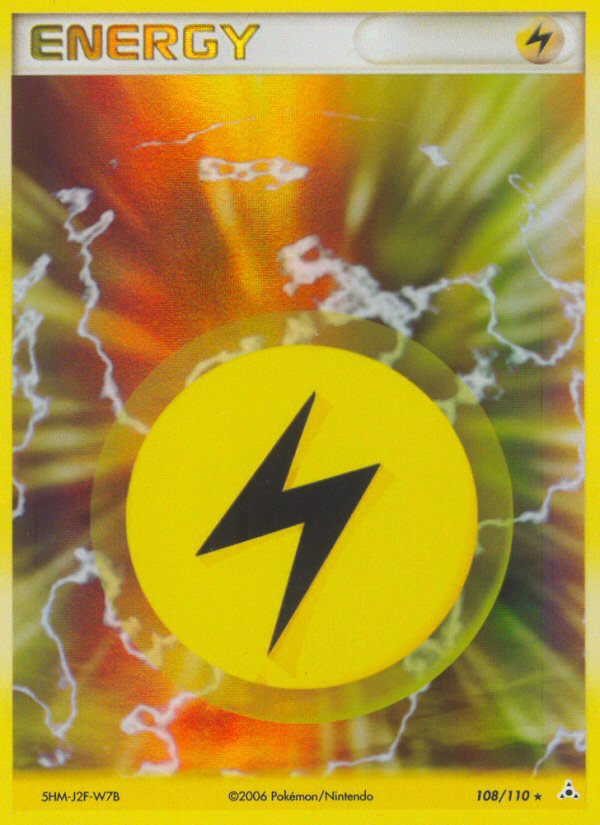 EX Holon Phantoms Holo Lightning Energy #108/110