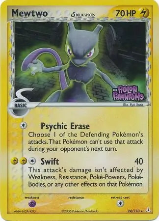 EX Holon Phantoms Mewtwo #24/110 reverse holo