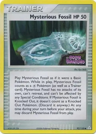 EX Holon Phantoms Mysterious Fossil #92/110 reverse holo
