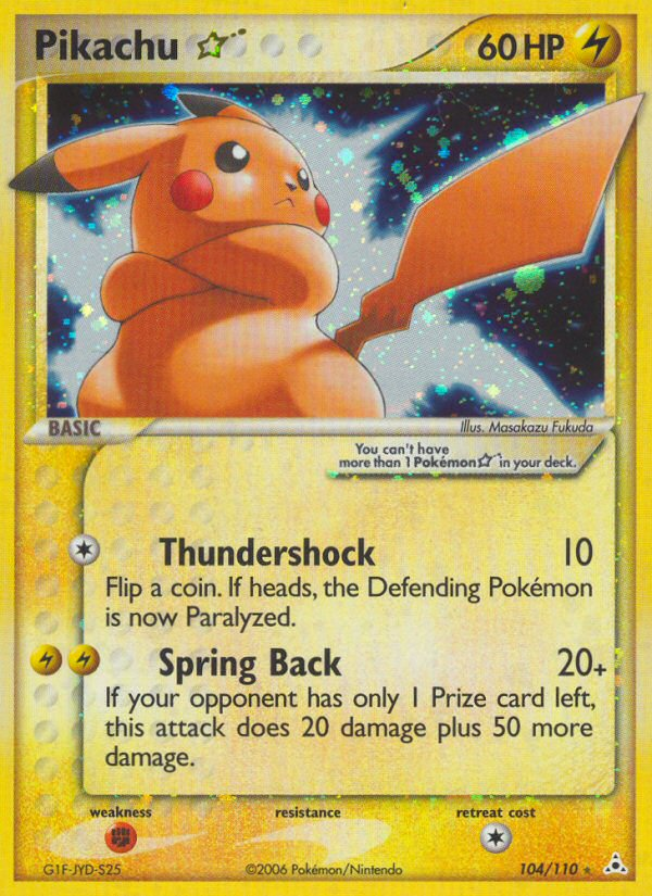 Pikachu Gold Star