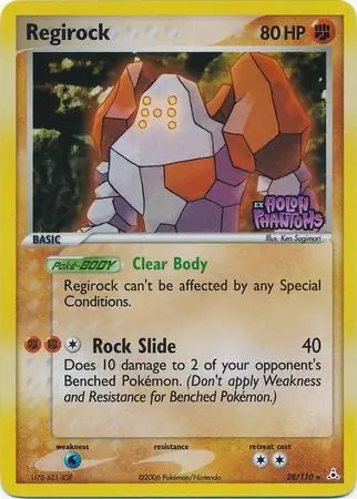 EX Holon Phantoms Regirock #28/110 reverse holo
