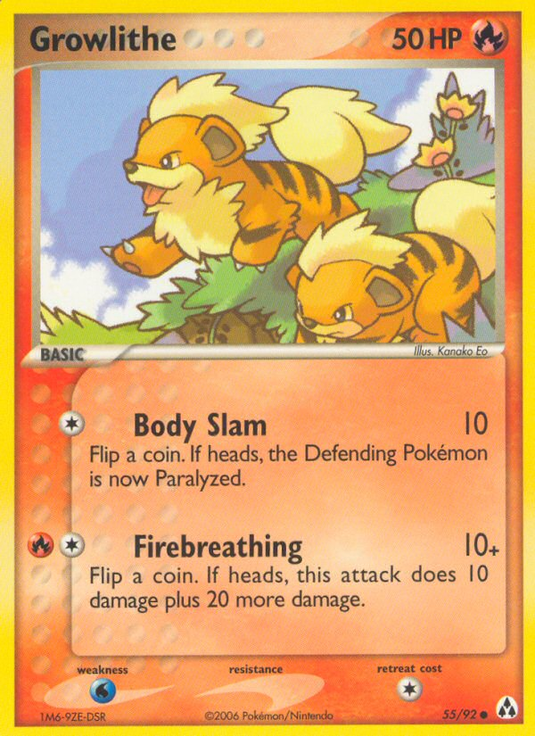 EX Legend Maker Growlithe #55/92