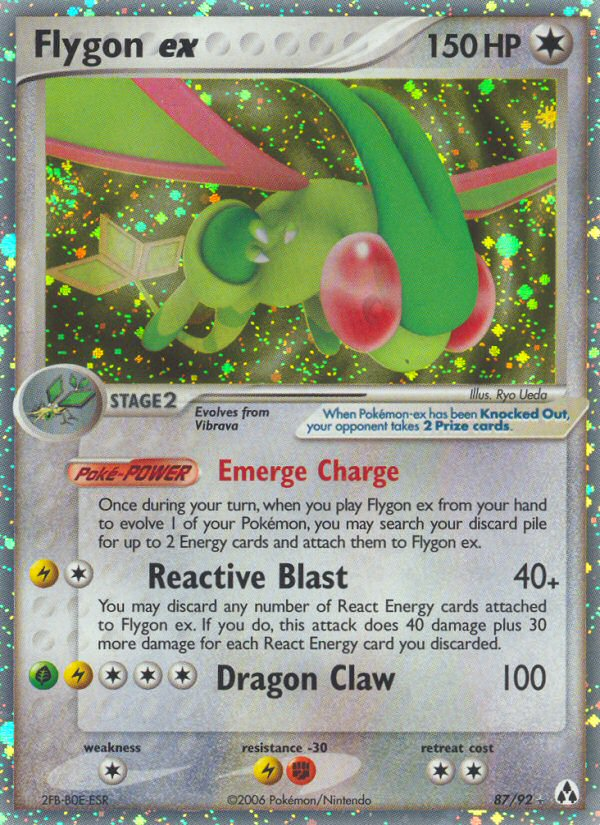EX Legend Maker Holo Flygon ex #87/92