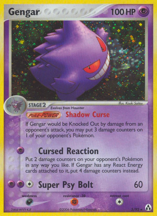 EX Legend Maker Holo Gengar #5/92