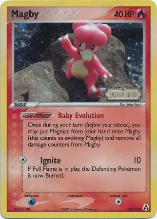 EX Legend Maker Magby #58/92 reverse holo
