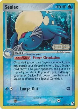 EX Legend Maker Sealeo #43/92 reverse holo