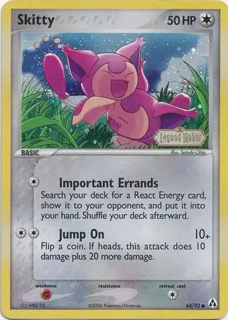 EX Legend Maker Skitty #64/92 reverse holo