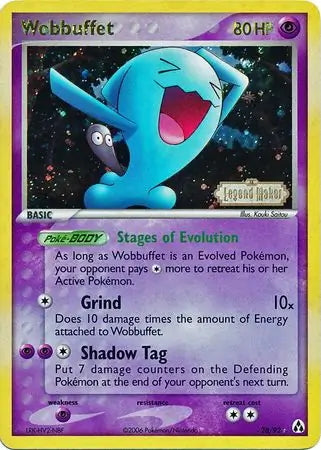 EX Legend Maker Wobbuffet #28/92 reverse holo