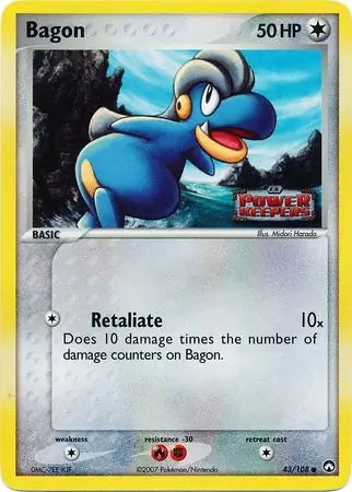 EX Power Keepers Bagon #43/108 reverse holo