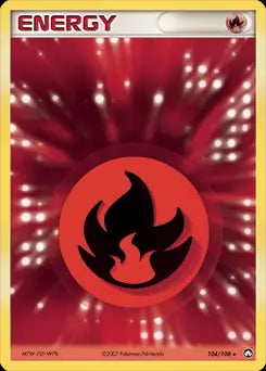 EX Power Keepers Fire Energy #104/108 reverse holo