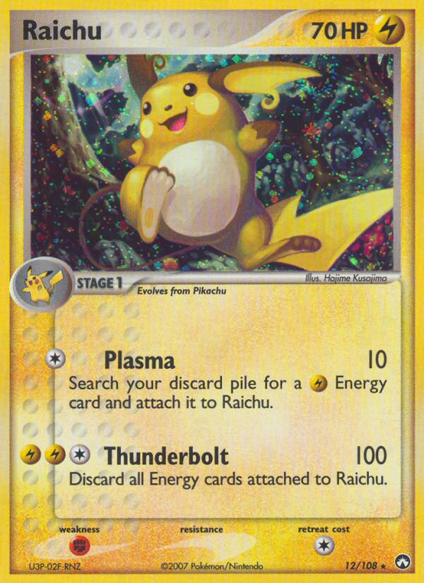 EX Power Keepers Holo Raichu #12/108