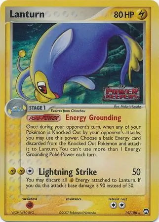 EX Power Keepers Lanturn #15/108 reverse holo
