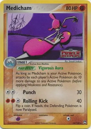 EX Power Keepers Medicham #34/108 reverse holo