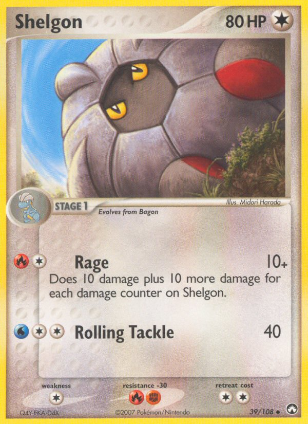 EX Power Keepers Shelgon #39/108