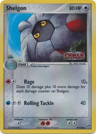 EX Power Keepers Shelgon #39/108 reverse holo
