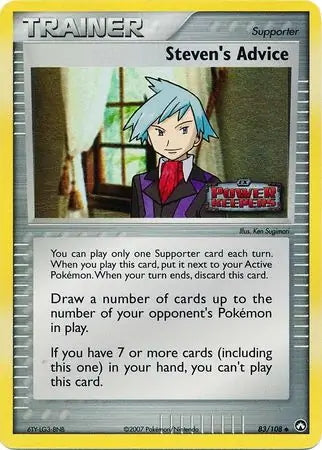 EX Power Keepers Steven's Advice #83/108 reverse holo