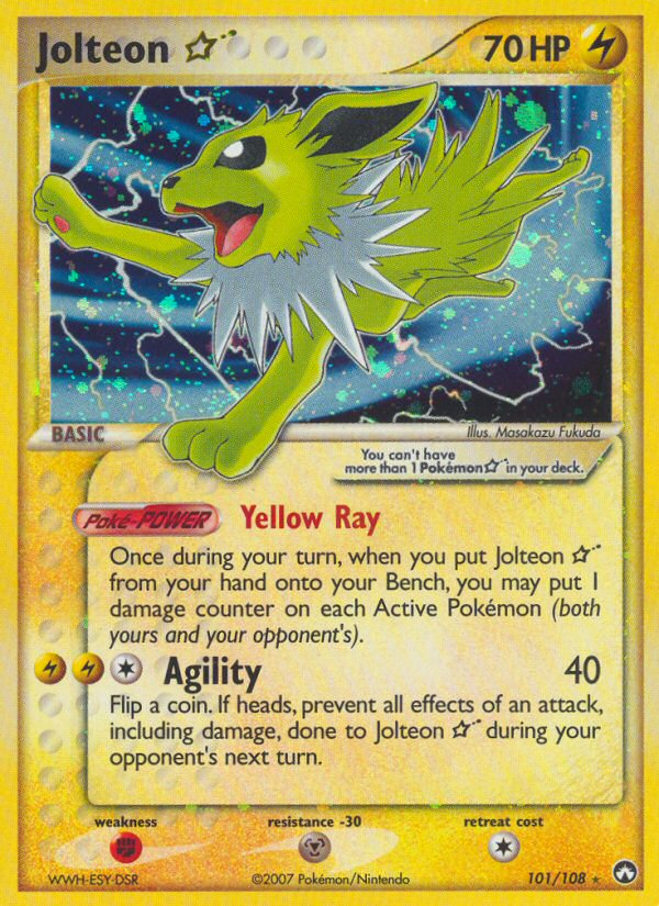 EX Power Keepers star Jolteon #101/108