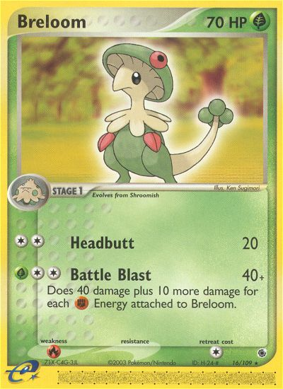 EX Ruby&Sapphire Breloom #16/109