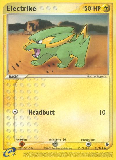 EX Ruby&Sapphire Electrike #52/109