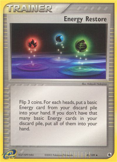 EX Ruby&Sapphire Energy Restore #81/109
